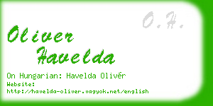 oliver havelda business card